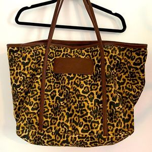 NWOT Diane Gilman Animal Print Tote